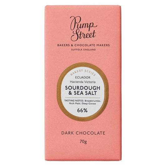 Pump Street - 'Sourdough & Sea Salt' Dark Chocolate Bar (70G | 66%)