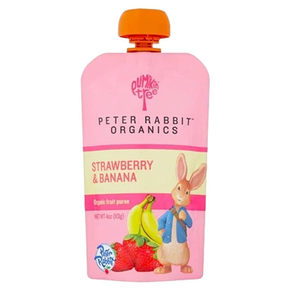 Pumpkin Tree (aka Peter Rabbit) - 'Strawberry & Banana' Organic Fruit Puree (4OZ)