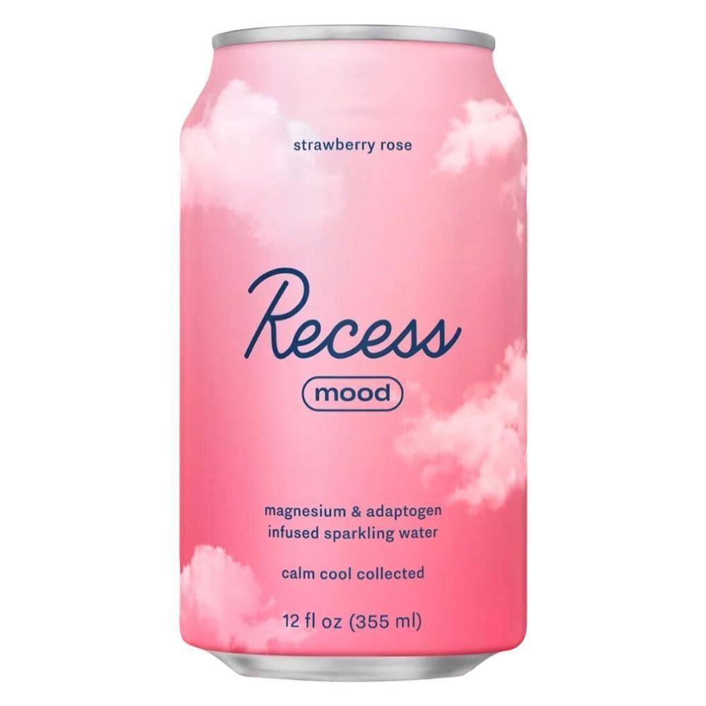 Recess - 'Strawberry Rose' Mood Magnesium & Adaptogen Infused Sparkling Water (12OZ)