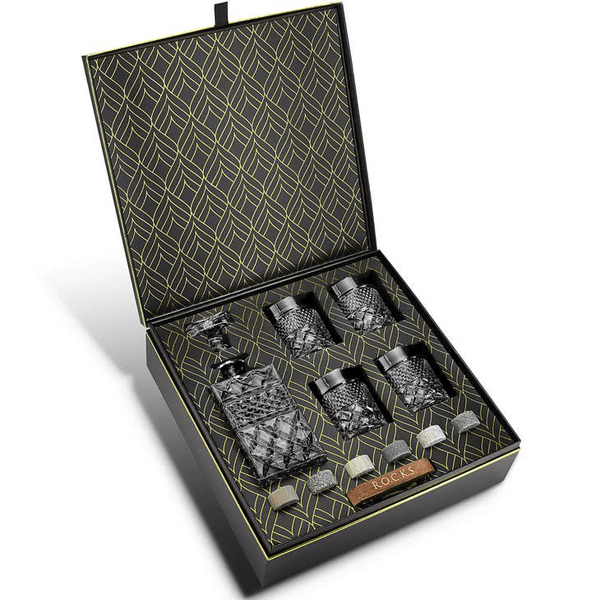 ROCKS Whiskey Decanter Gift Set
