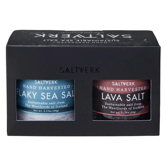 Saltverk - 'Pure & Lava' Sea Salt Giftbox (2PK)