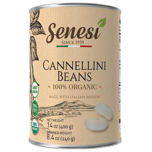 Senesi - Organic Cooked Cannellini Beans (14OZ)