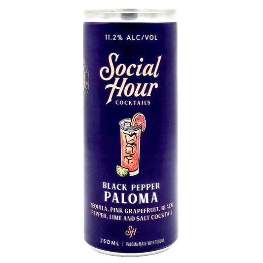 Social Hour Cocktails - 'Black Pepper Paloma' Cocktail (250ML)