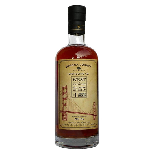 Sonoma County Distilling Co. - 'No. 1: West Of Kentucky' Cherrywood Smoked Bourbon (750ML)
