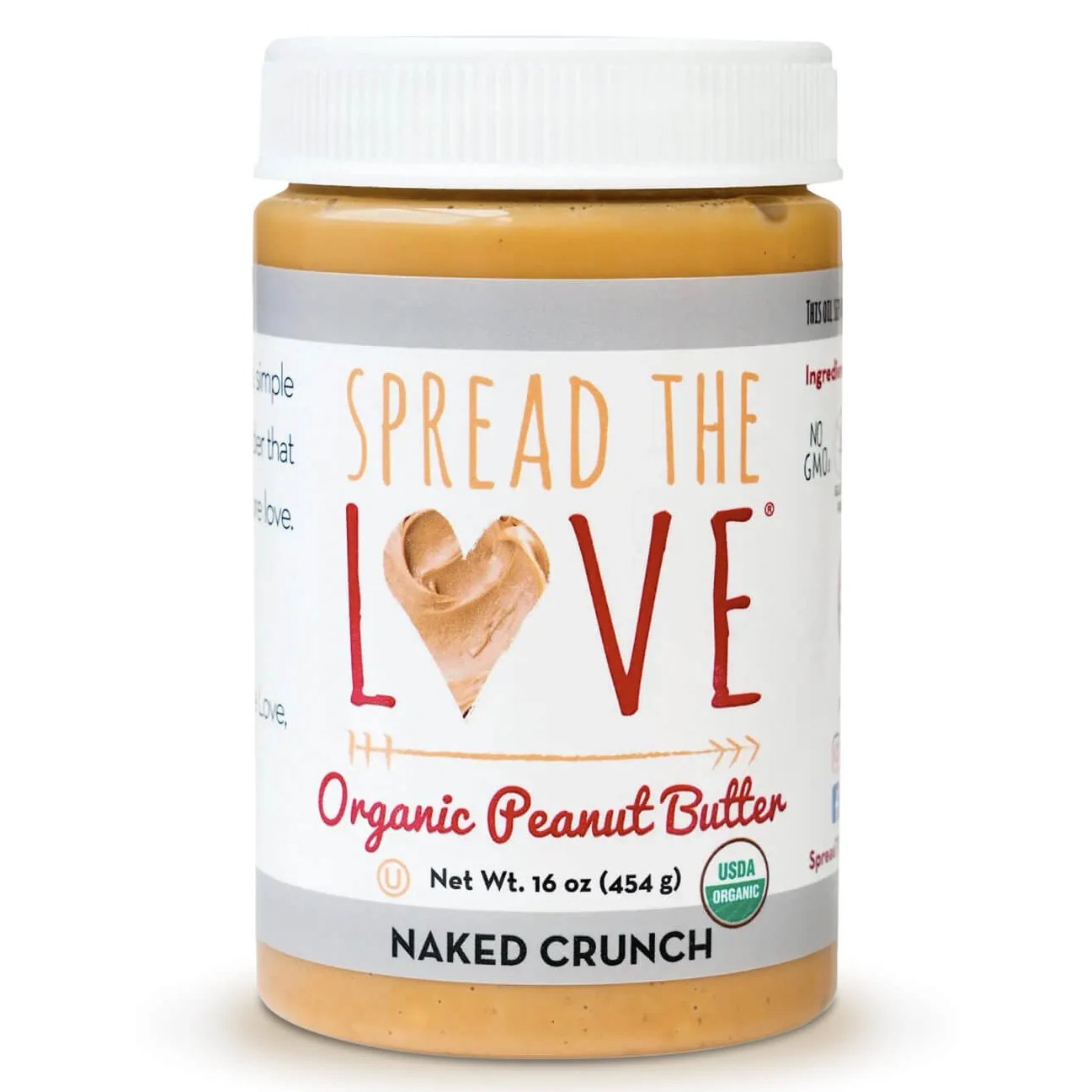 Spread The Love - 'NAKED' Organic Peanut Butter (16OZ)