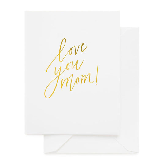 Sugar Paper - 'Love You Mom' Folded Card (1CT)