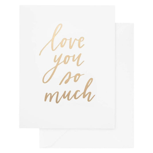 Sugar Paper - 'Love You So Much' Folded Card (1CT)