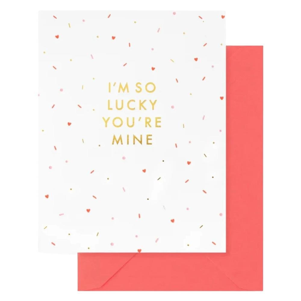 Sugar Paper - 'Lucky You're Mine' Folded Card (1CT)