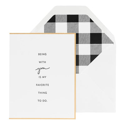 Sugar Paper - 'My Favorite Thing To Do' Folded Card (1CT)