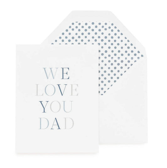 Sugar Paper - 'We Love You Dad' Folded Card (1CT)