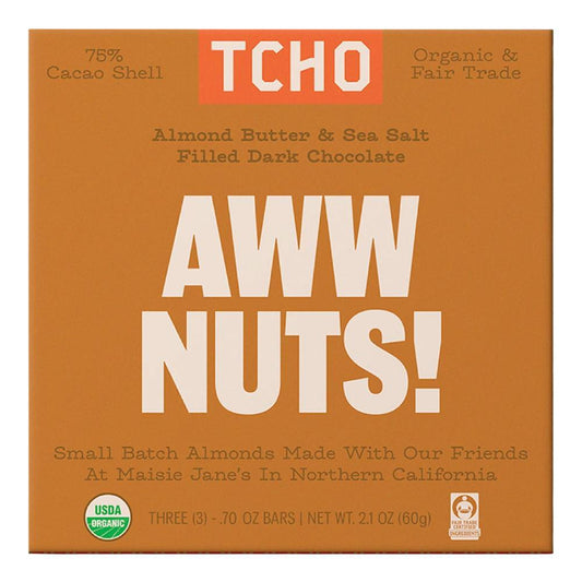 TCHO Chocolate - 'Aww Nuts!' Chocolate Bar (2.1OZ)