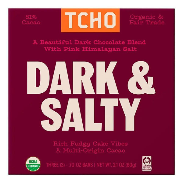 TCHO Chocolate - 'Dark & Salty' Chocolate Bar (2.5OZ)