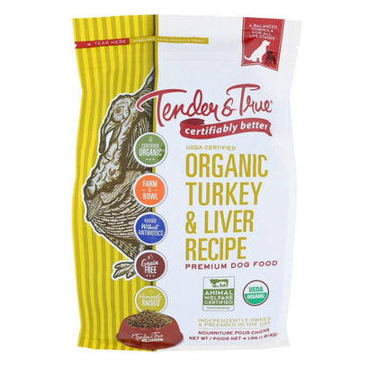 Tender & True - 'Turkey & Liver Recipe' Organic Dog Food (4LBS) - The Epicurean Trader
