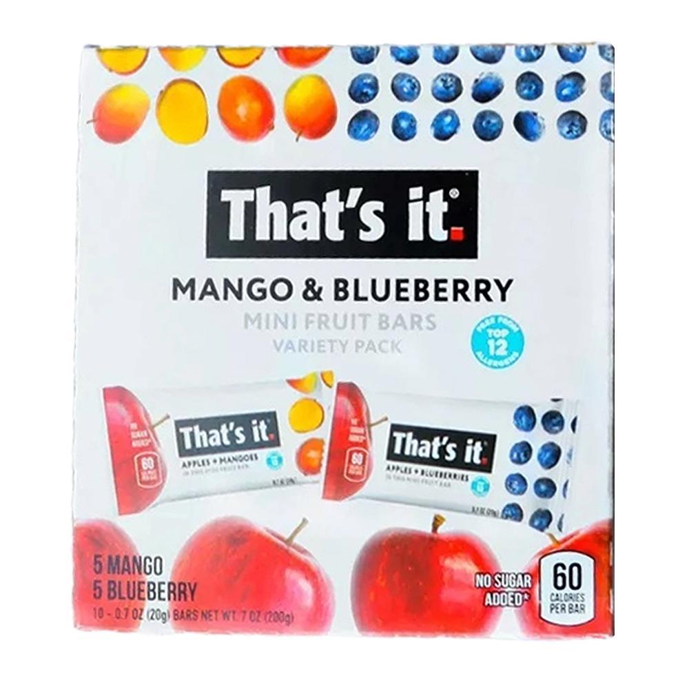 That's It - 'Mango Blueberry' Mini Fruit Bars (10CT)