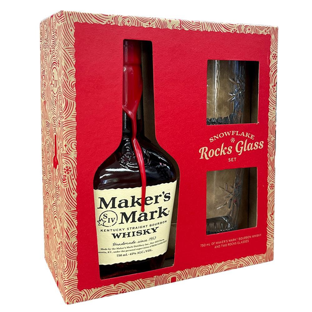 The Maker's Mark Distillery - Kentucky Straight Bourbon Whisky & Rocks Glass Gift Set (750ML)