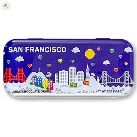 The San Francisco Chocolate Company - 'Midnight Landmark' Milk Chocolate Drops (2OZ)