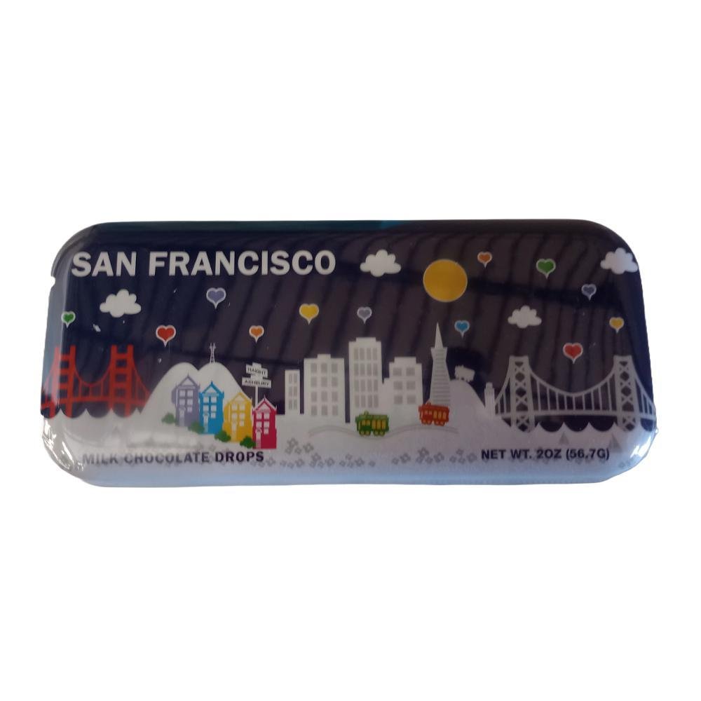 The San Francisco Chocolate Company - 'Midnight Landmark' Milk Chocolate Drops (2OZ)