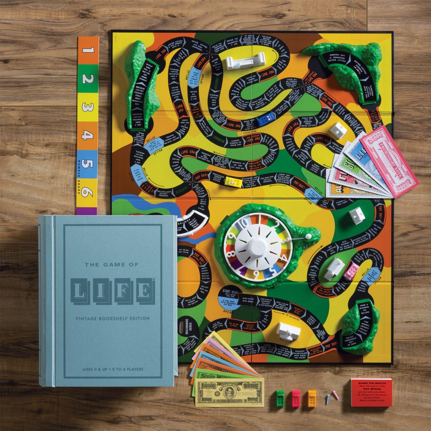 WS Game Company - 'The Game Of Life' Vintage Bookshelf Edition