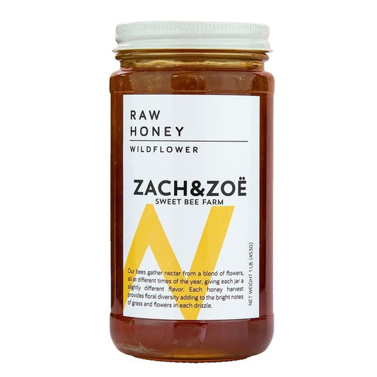 Zach & Zoe - Raw Wildflower Honey (16OZ) - The Epicurean Trader