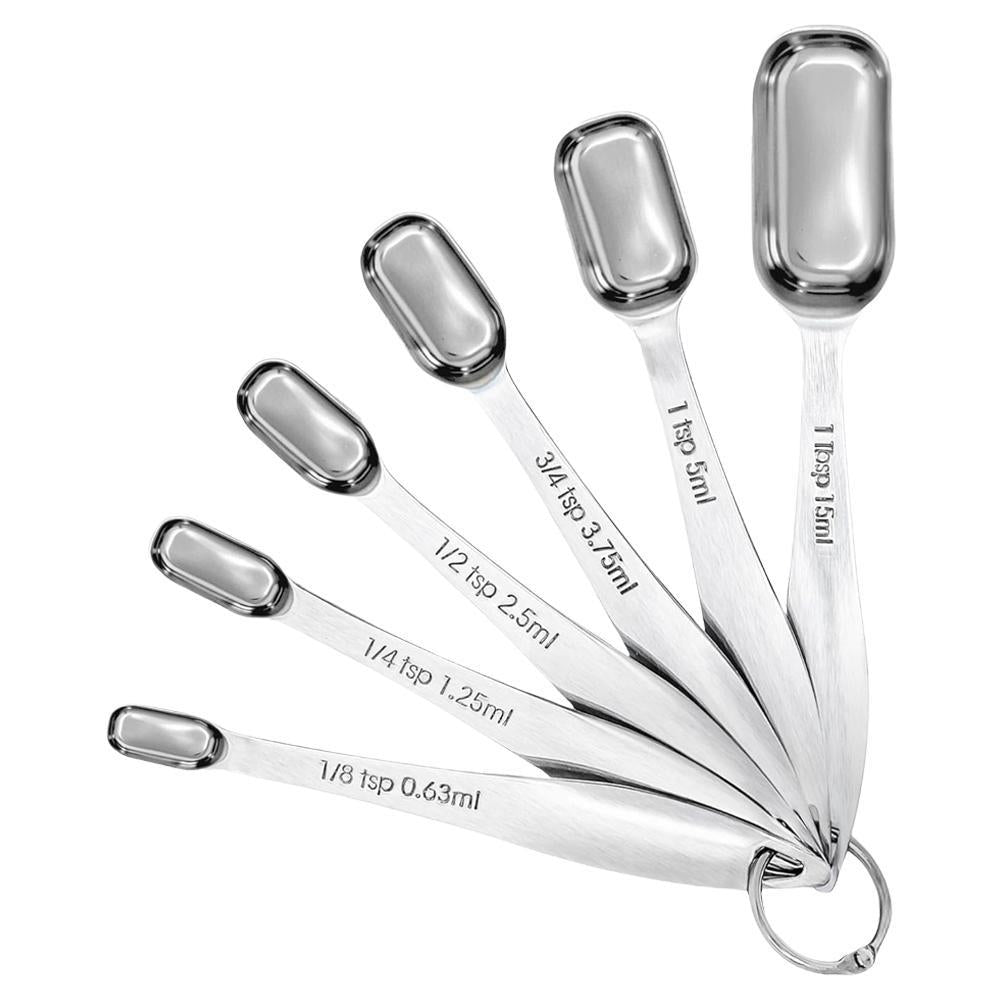 Zulay Kitchen - Stainless Steel Rectangular Measuring Spoons - The ...