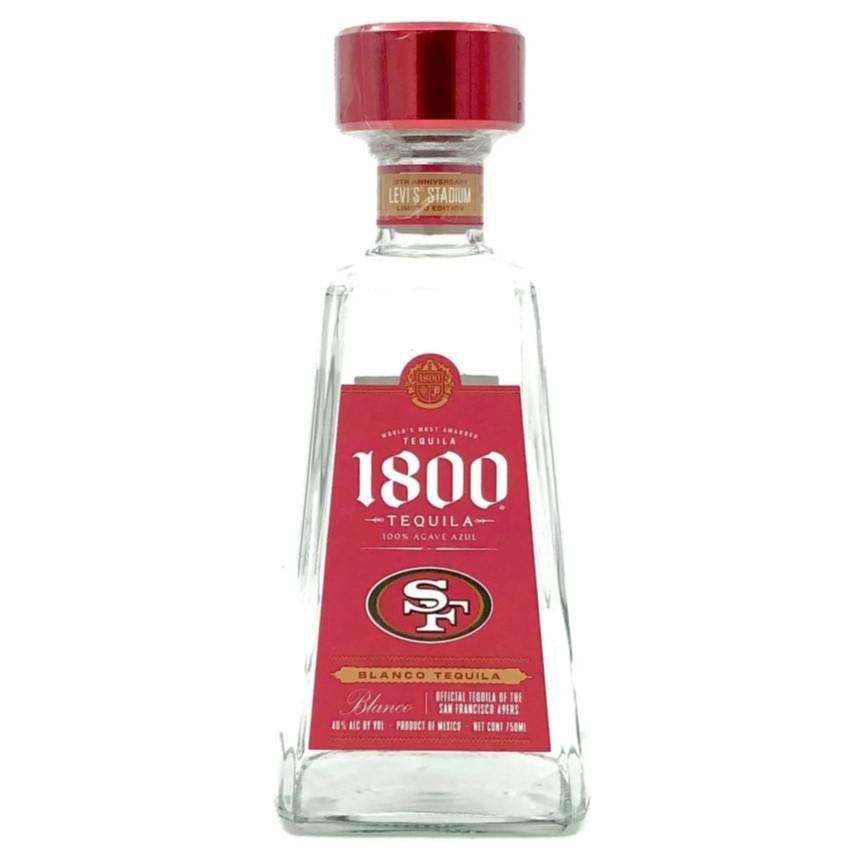 1800 Tequila - 'San Francisco 49ers' Blanco Tequila (750ML) - The Epicurean Trader