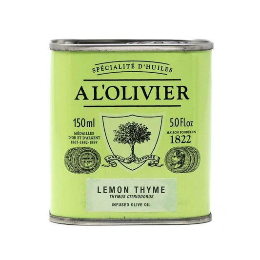 A L'Olivier - Lemon & Thyme Infused Olive Oil (150ML) - The Epicurean Trader