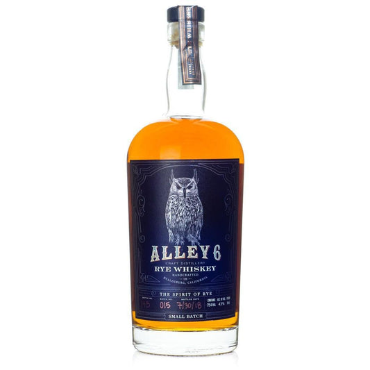 Alley 6 Craft Distillery - Rye Whiskey (750ML) - The Epicurean Trader
