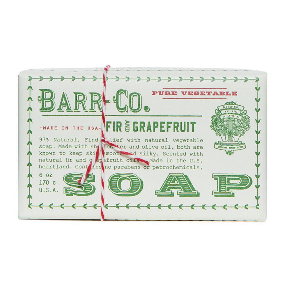 Barr-Co. - 'Fir & Grapefruit' Pure Vegetable Soap (6OZ) - The Epicurean Trader