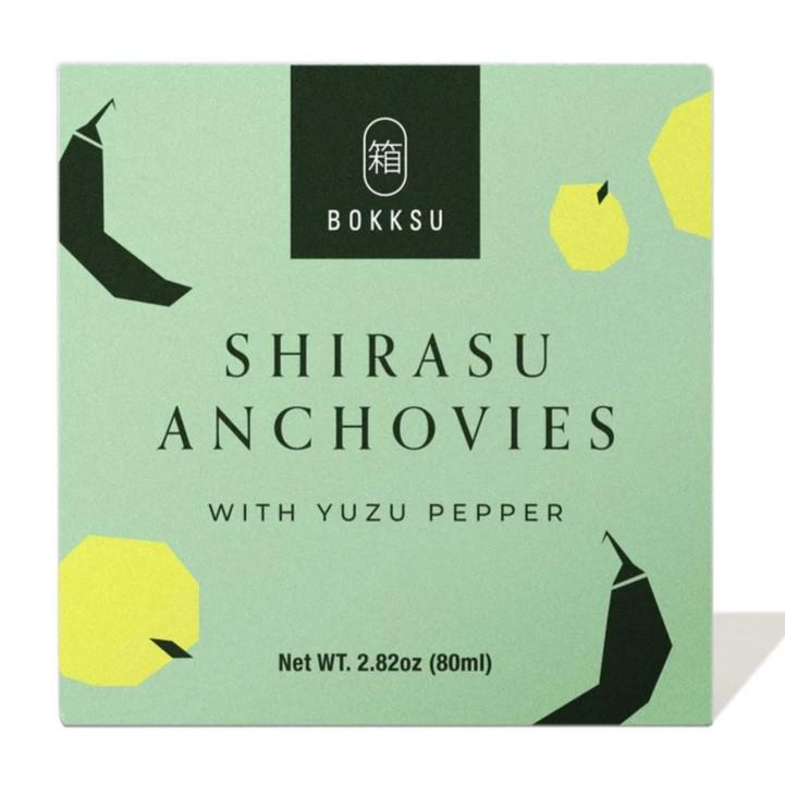 Bokksu - Shirasu Anchovies w/ Yuzu Pepper (80ML) - The Epicurean Trader