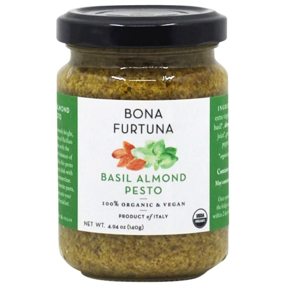 Bona Furtuna - 'Basil Almond' Organic Pesto (140G) - The Epicurean Trader