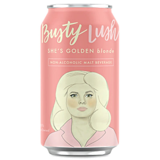 Busty Lush - 'She's Golden' Non-Alcoholic Blonde Ale (12OZ) - The Epicurean Trader