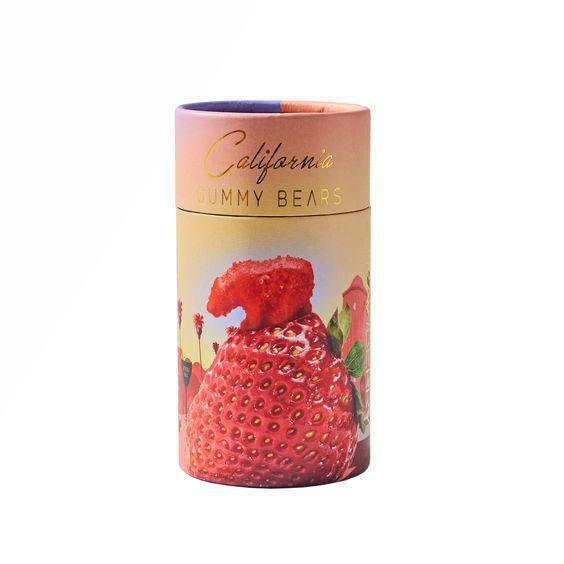 California Gummy Bears - 'Beverly Hills' Sour Strawberry Gummy Bears (4OZ) - The Epicurean Trader