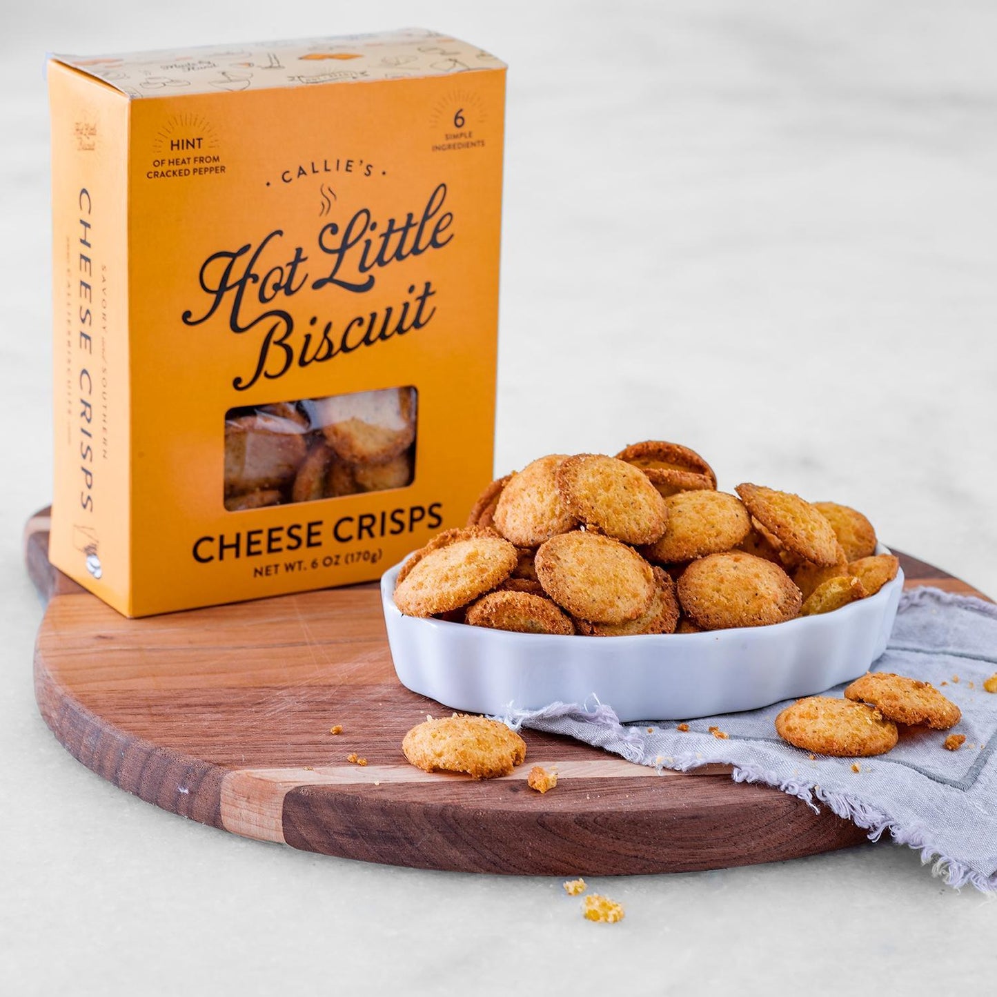 Callie's Biscuits - Cheese Crisps (6OZ) - The Epicurean Trader