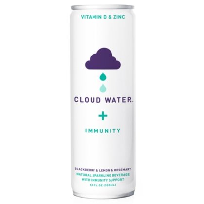 Cloud Water - 'Immunity' Sparkling Beverage w/ Blackberry, Lemon & Rosemary (12OZ) - The Epicurean Trader