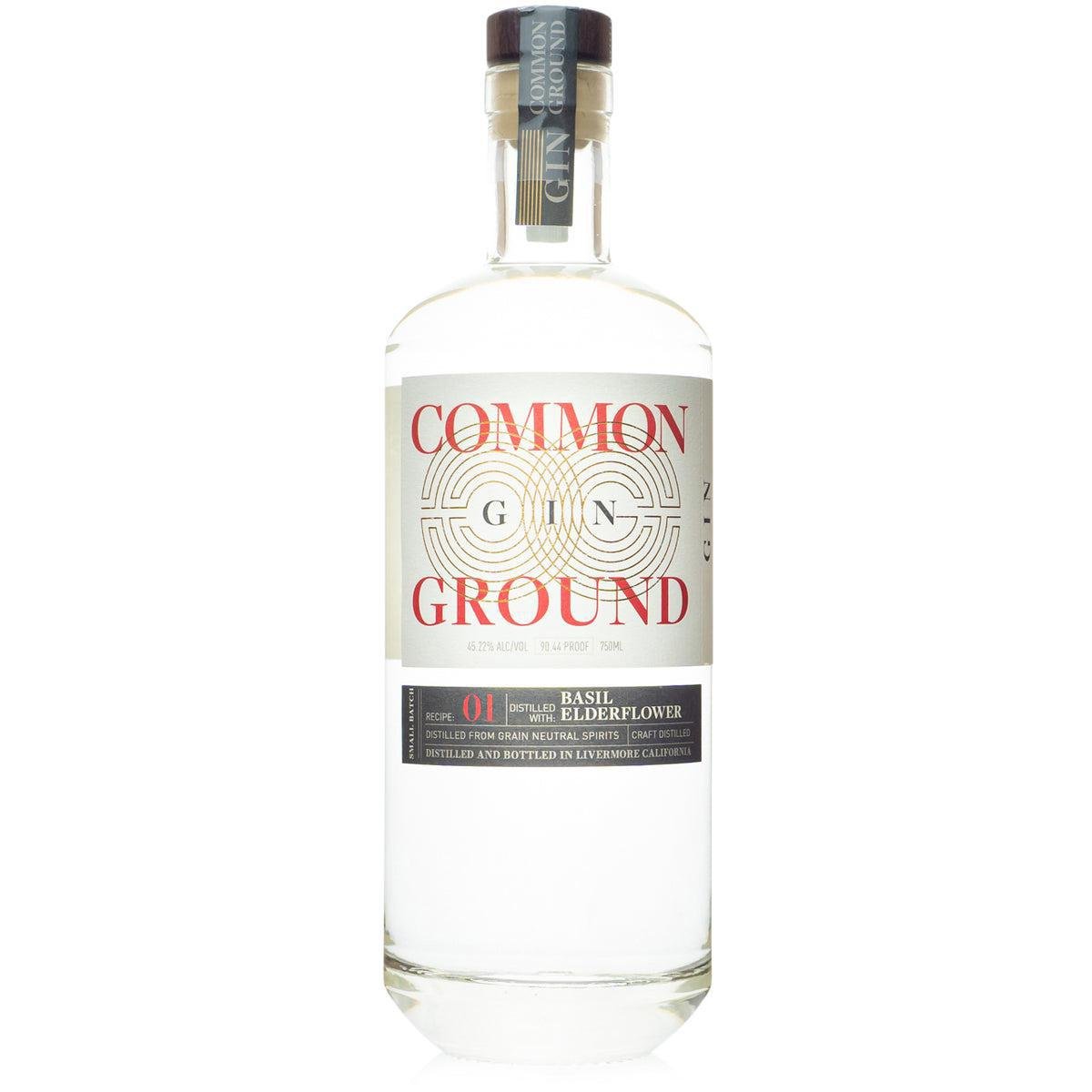 Common Ground Spirits - Basil & Elderflower Gin (750ML) - The Epicurean Trader