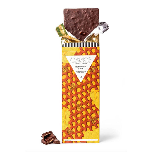 Compartes - 'Honeycomb Crisp' Dark Chocolate w/ Honeycomb (3OZ | 68%) - The Epicurean Trader