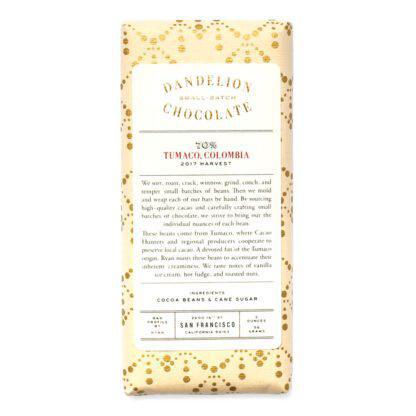 Dandelion Chocolate - Tumaco, Colombia (70% | 2OZ) - The Epicurean Trader