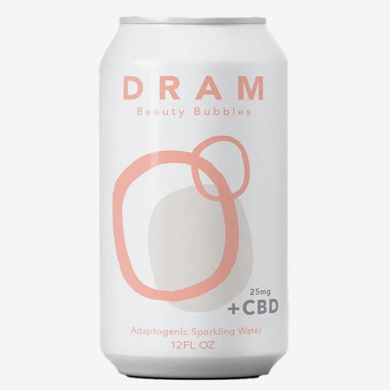 DRAM Apothecary - 'Beauty Bubbles' Adaptogenic Sparking Water +CBD (12OZ) - The Epicurean Trader