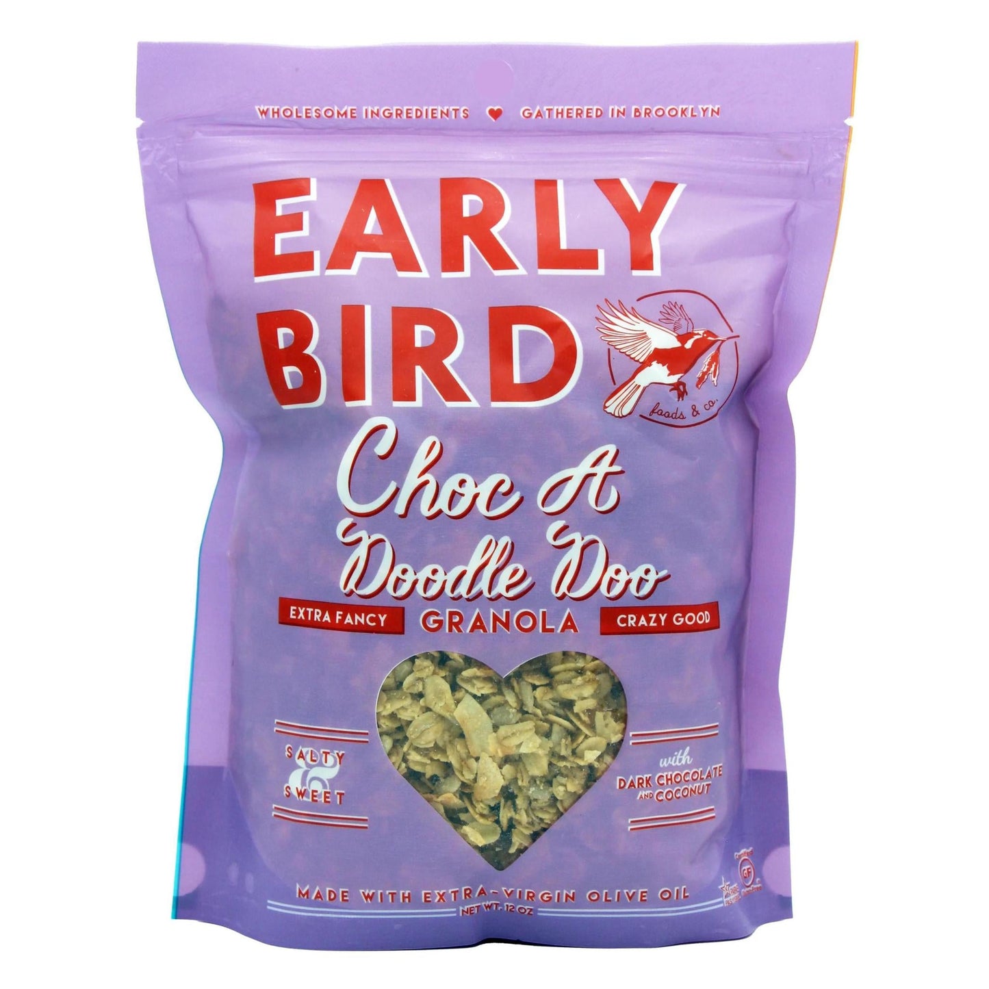 Early Bird Foods - 'Choc A Doodle Doo' Granola (12OZ) - The Epicurean Trader