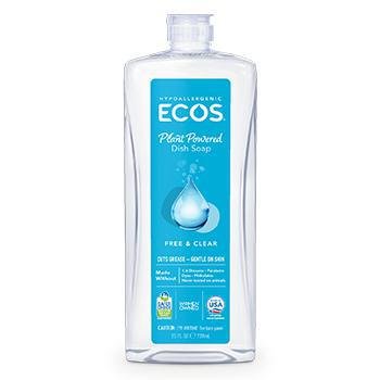 ECOS - 'Free & Clear' Hypoallergenic Dish Soap (25OZ) - The Epicurean Trader