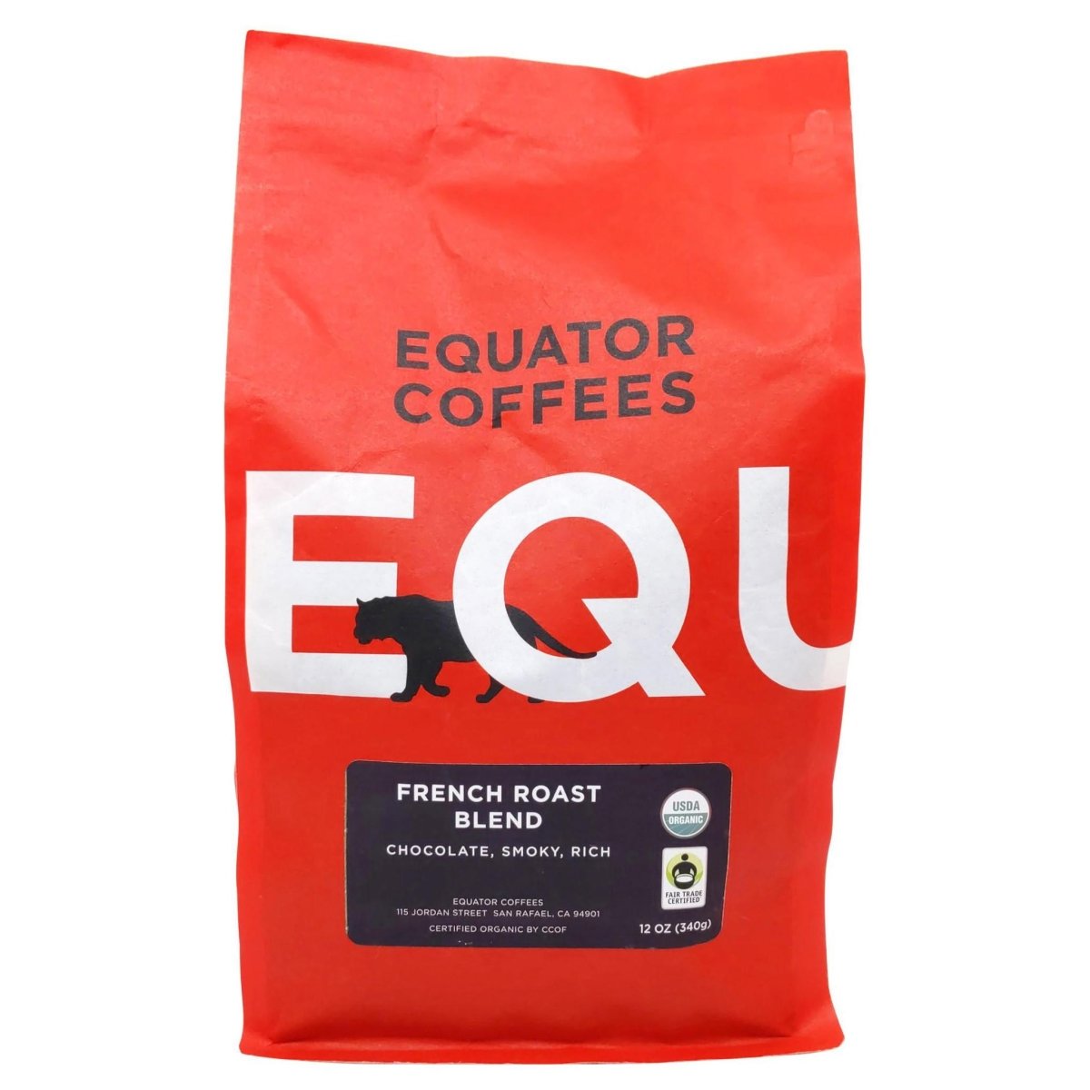 Equator Coffees - French Roast Blend Coffee Beans (12OZ) - The Epicurean Trader