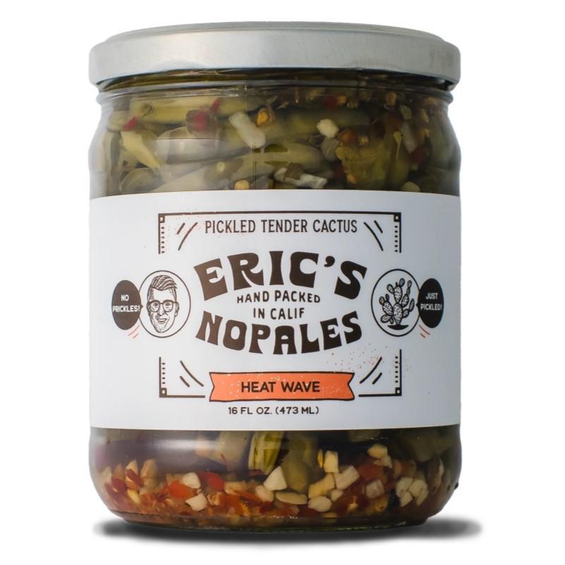 Eric's Nopales - 'Heat Wave' Pickled Tender Cactus (16OZ) - The Epicurean Trader