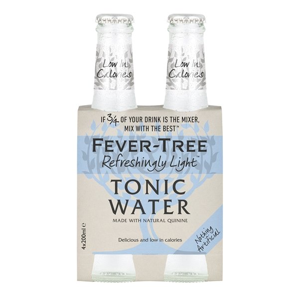 Fever Tree - 'Refreshingly Light' Indian Tonic Water (4x200ML) - The Epicurean Trader