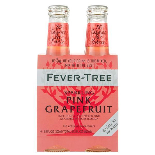 Fever Tree - Sparkling Pink Grapefruit (4x200ML) - The Epicurean Trader
