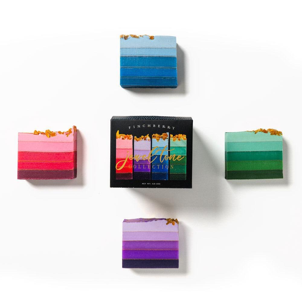 FinchBerry - 'Jewel Tone Collection' Soaps (4CT) - The Epicurean Trader