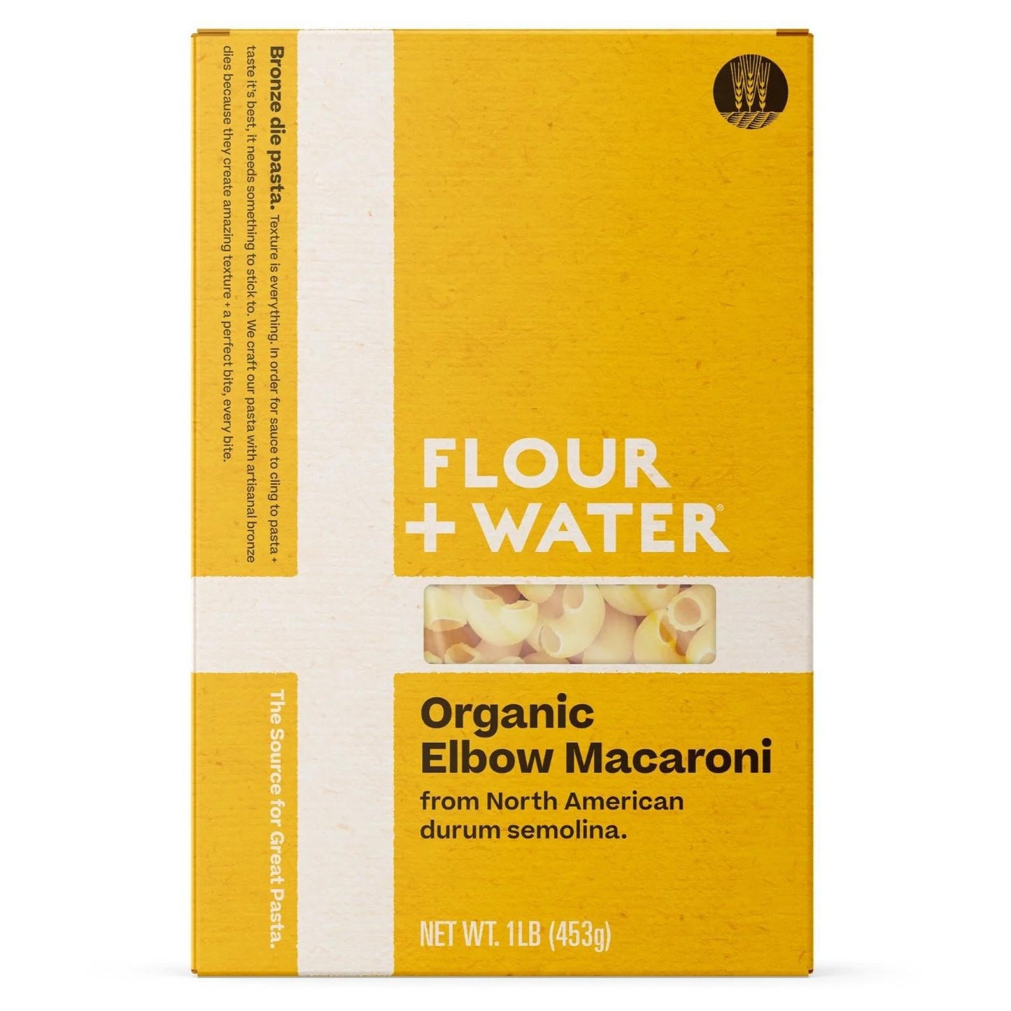 Flour + Water - Organic Elbow Macaroni (1LB) - The Epicurean Trader
