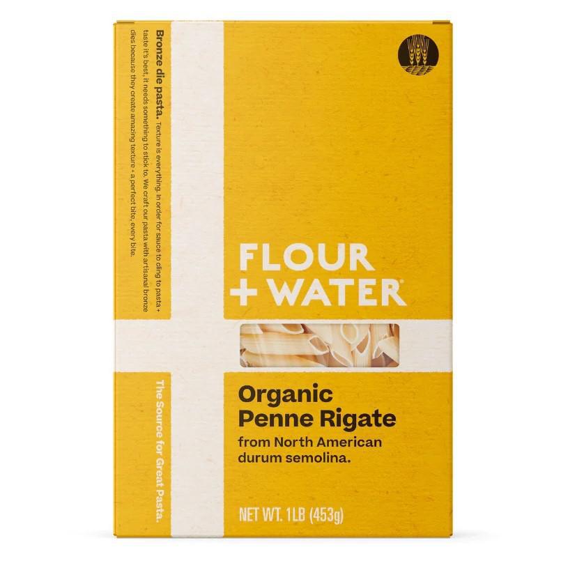Flour + Water - Organic Penne Rigate (1LB) - The Epicurean Trader