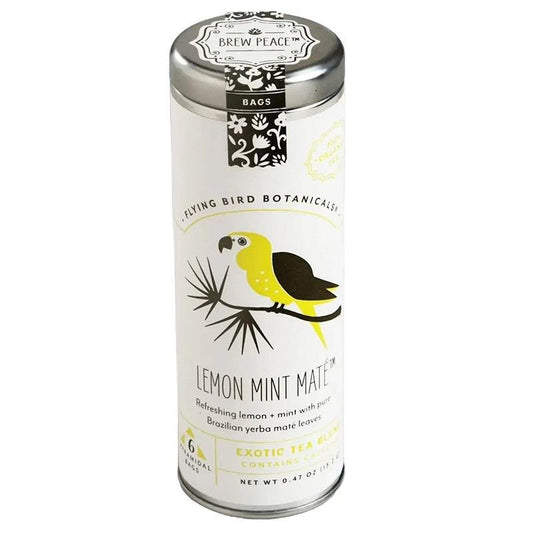 Flying Bird Botanicals - 'Lemon Mint Mate' Herbal Tea Blend (6CT) - The Epicurean Trader