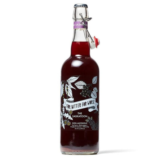 For Bitter For Worse - 'The Saskatoon' Non-Alcoholic Cocktail (750ML) - The Epicurean Trader