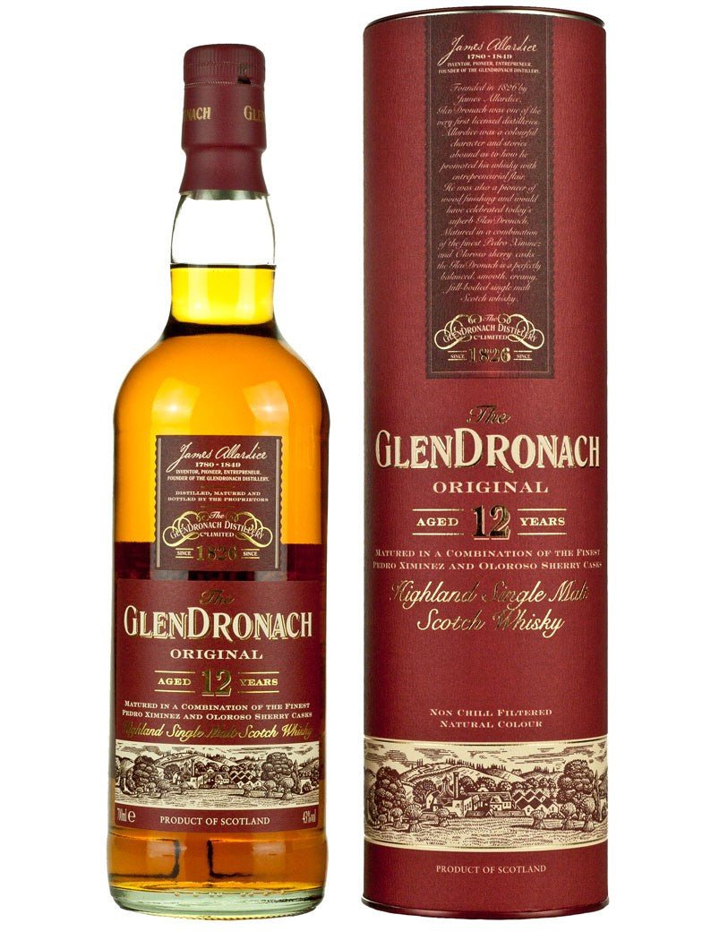 GlenDronach Distillery - 'Original' 12yr Highland Single Malt Scotch (750ML) - The Epicurean Trader